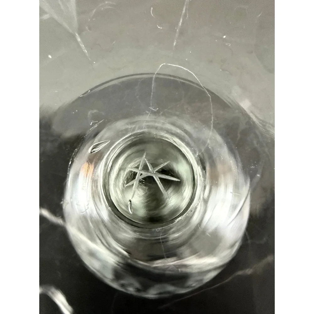 RARE Vintage Fostoria Daisy Etched Bulbous 6in Wine Glass